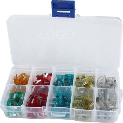 100pcs Automotive Car Boat Truck Blade Fuse Box Assortment 5A 10A 20A 25A Repair Tool