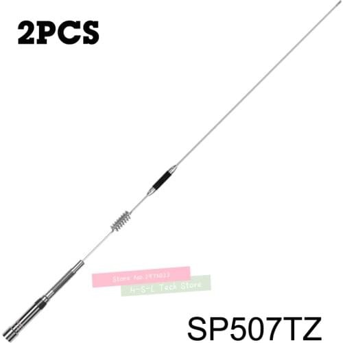 2PCS Two-Segment Car Radio Antenna High-Gain Walkie Talkie Antenna 144/430MHz Ham Radio Amateur Walkie Talkie Mobile Car Radio