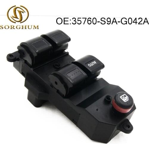 35760-S9A-G042A 35760-S9A-G042 Electric Power Window Switch Fits For Honda For CRV For CR-V 2002- 2006 For Civic 2001-200