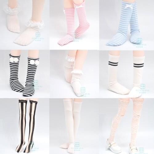 Doll accessories Fashion socks variety of multi-color for 1/6 1/4 1/3 BJD SD DD MSD YOSD Doll