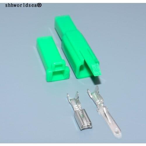 Shhworldsea 2.8mm 1pin DJ7011A-2.8-11 DJ7011A-2.8-21 auto car connector,male and female with metal pin