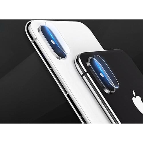 For IPhone X XR XS Max 6S 6 7 8 Plus Case Camera Phone Lens Glass Screen Protector Full Cover Bumper Accessories For iphone 8