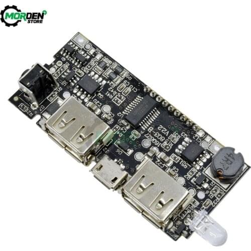 Dual USB 18650 Battery Charger PCB Power Module LCD 5V 1A 2.1A Mobile Power Bank Accessories for Phone DIY Module Board