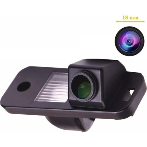 Freezzmi HD Car Rear View Reverse Camera Plate Light for Hyundai Santa Fe IX25 IX45 Azera Carens Creta 2013 - 2015 Night Vision