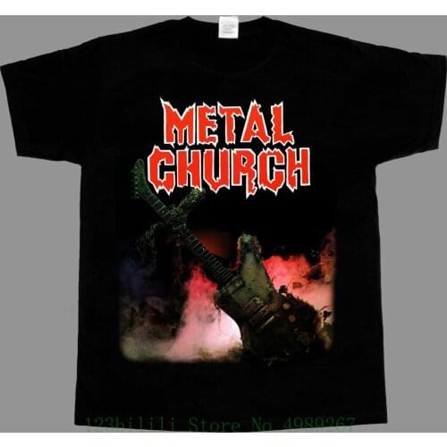 Metal Church S T 1984 Short Long Sleeve New Black T Shirt 100% Cotton Short Sleeve O-Neck