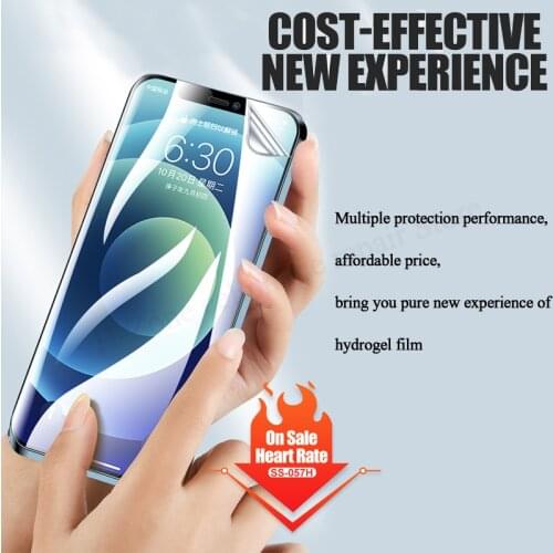 SUNSHINE SS-057H Flexible hydrogel film for machine cutting front back film for IPHONE Fade fingerprints no warping and bubbles