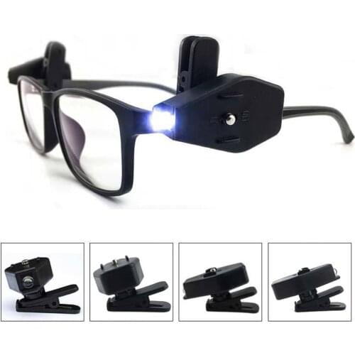 Flexible Book Reading Lights Night Light for Eyeglass and Tools Universal Portable Mini LED Eyeglass Clip on Book