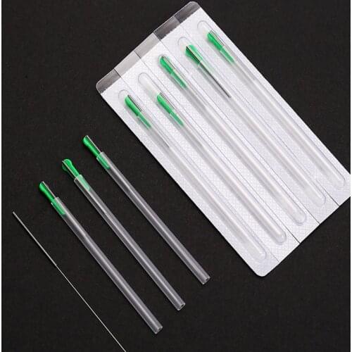 1000pieces disposable Sterile acupuncture needle with tube one needle with one guide tube Acupuncture Needle Disposable Needle