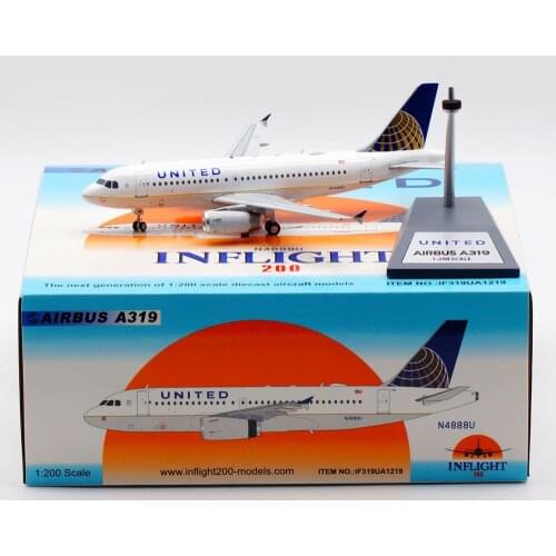 1:200 Alloy Collectible Plane INFLIGHT IF319UA1219 UNITED Airlines "Star Alliance" Airbus A319 Diecast Aircarft Jet Model N4888U