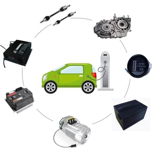 4kW 48V ATV Rear Axle Conversion Kit Traction Motor for Electric Vehicle with Reverse