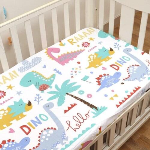 Newborn Baby Mattress Protector Crib Sheets Cot Bed Set Cradle Bassinet Travel Bed Toddler Boys Girls Crib Bedding Set 110x60cm