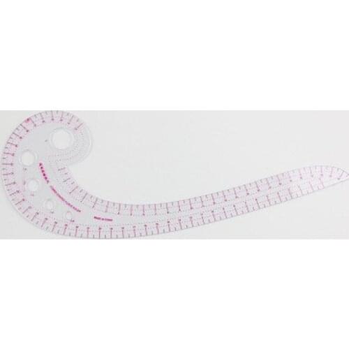 11.8" Long Comma Shaped Plastic Transparent French Curve Metric Sewing Ruler Spline Dressmaking Tailor Sewing Accessory