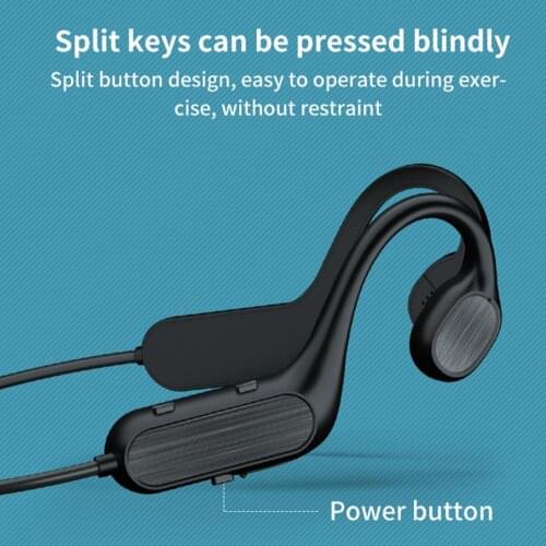 Bone Conduction Earphone Bluetooth 5.1 Wireless Headphone Rechargeable Ear Hook Stereo Earphones Gaming Headset