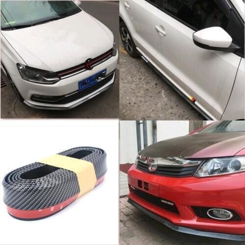 The New car sticker protector front bumper lip for Chevrolet Cruze Aveo Captiva Lacetti Mazda 3 6 Mitsubishi ASX Lancer