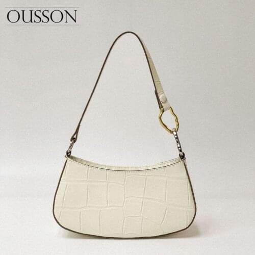 2021 New Crossbody Bag Women Retro Handbag High Quality Leather Shoulder Bag Exquisite Female Retro Underarm Bag