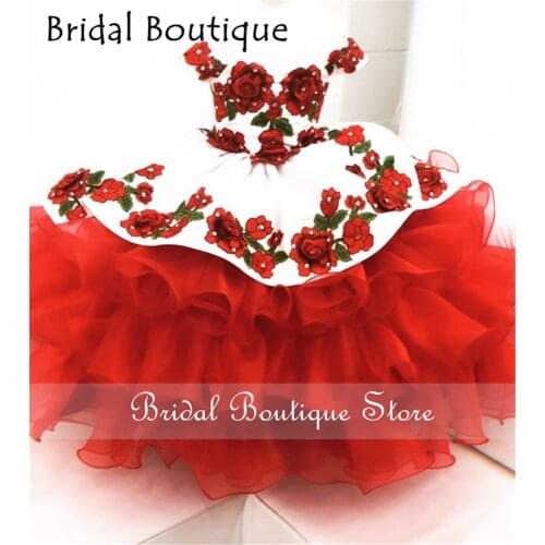 Flower Girl Dresses Communion Dresses Kids Evening Ball Gown Ruffles Off Shoulder Girls Pageant Dress 2021 Real Picture