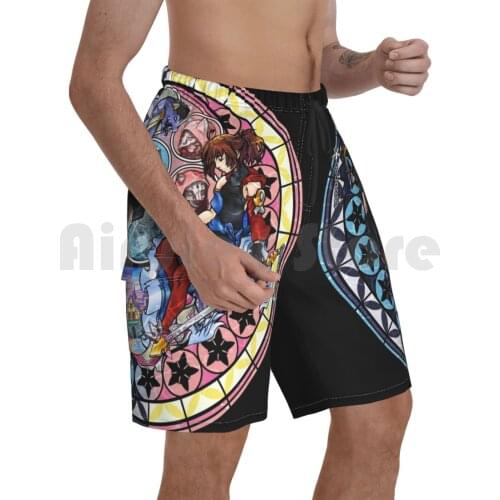 Azalea And Sirius Landing Beach Shorts Men Beach Pants Swim Trunks Kingdom Hearts Square Enix Will Of Past Video Games