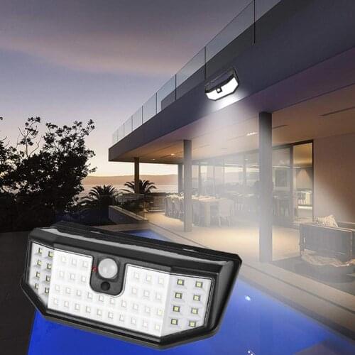 Portable Waterproof Separate Garden Street Night Lamp Outdoor 48LEDs Solar Powered Light Wiring-free Charging Sensor Wall Light
