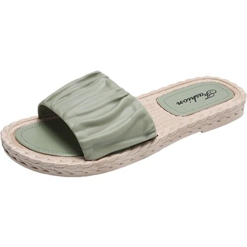 2021 Summer Women Casual Shoes Slippers Rome Retro Thick Bottom Open Toe Sandals Beach Slip On Slides Brand Design Sandals Cool