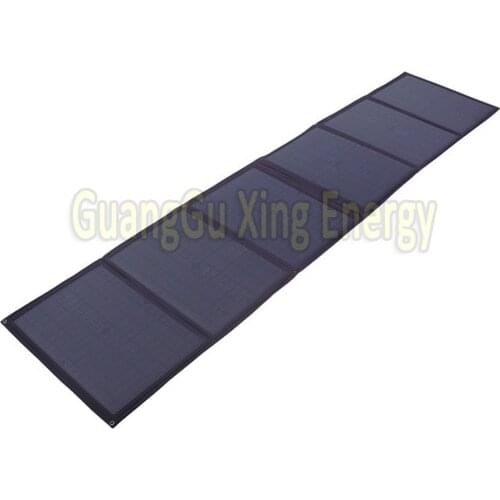 GGX ENERGY 120W Foldable Solar Panel Camping Kit Ultralight Portable Solar Charger with Solar Controller for 12V Battery Laptop