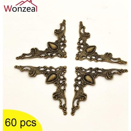 Angle Corner Shelf Brackets Gold 41mm Book Protectors Cover For Menus Pasting Box Photo Frame Furniture Decorative