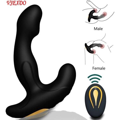VSEXDO Prostate Stimulator Vibrator Gay Sex Toy Male Prostata Massager Dildo Anal Plugs Silicone Wireless USB Charging Anal Butt
