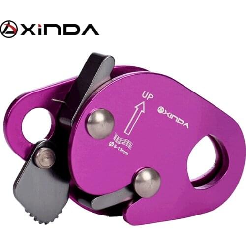 XINDA Camping Rock Climbing Safety Equipment Grasp Rope Devices Automatic Lock Karabiner Anti Fall Protective Gear Survival