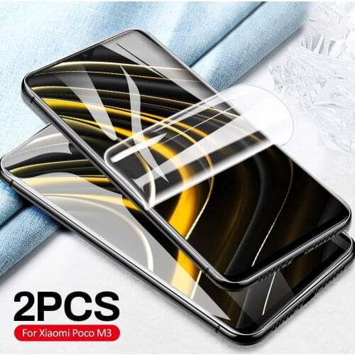 2PCS Soft Hydraulic Film For Xiaomi Poco M3 X3 Glass Poco X3 NFC Screen Protector for Xaomi Poco M3 X 3 NFC HD Protective Film