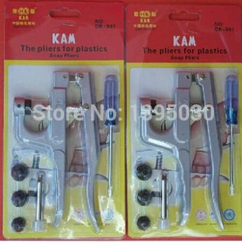 10Pcs/Lot Multi Functional tools Kam Plastic Snap Button Plier DK-001 Snap Tool for T3 5 8