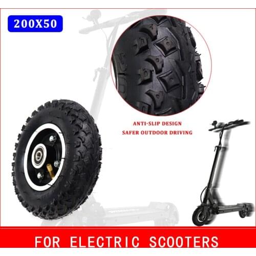 200x50 Off Road Tire with Alloy Rim 8" Electric Scooters Tyre 200*50 Wheel Hub for Kugoo S1 S2 S3 C3 MINI Electric Bike 8 Inch