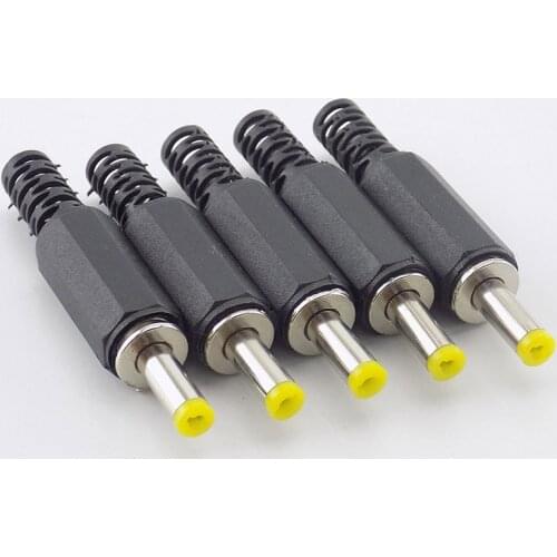 5pcs DC male Plug 4.0mm*1.7mm power jack adapter Electrical Socket Outlet Power jack Connector Welding Plugs Audio DIY Parts