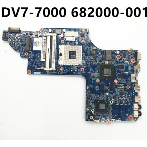 Free shipping For DV7-7000 Laptop motherboard 682000-001 682000-501 682000-601 48.4ST10.031 HM77 630M 1G 100% full Tested