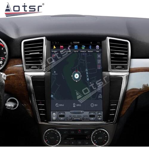 For Mercedes-Benz GL ML W164 X164 Car GPS Navigation Multimedia Android 9.0 64G PX6 Tesla Vertical Screen Car Radio Video Audi