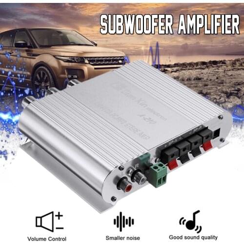 Hi-Fi Car Channel Amplifier 12V 2.1CH 210W Speaker Car Motorcycle Bass Audio Power Amplifier Hi-Fi MP3 Audio Stereo DX-210