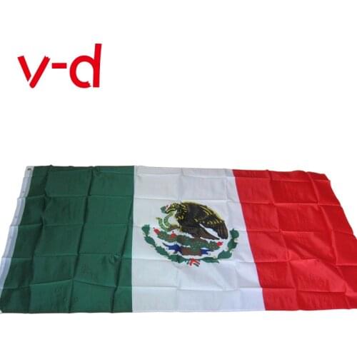 Free shipping xvggdg 90 x 150 cm Mexico Flag Mexican Country Indoor Outdoor Banner Pennant Home decoration polyester banner