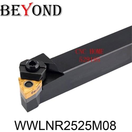 OYYU WWLNR2525 Lathe External Turning Tool Holder WWLNR Boring Bar WWLNR2525M08 Tungsten Carbide Inserts WNMG080404 CNC