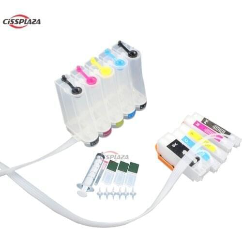CISSPLAZA T2621 26XL NO Chip CISS CIS Ink System compatible for epson XP-600 XP-605 XP-700 XP-800 XP-510 XP-615 XP-610 XP-605