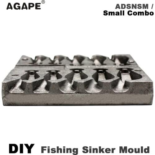 Agape DIY Fishing Snapper Sinker Mould ADSNSM/Small Combo Snapper Sinker 28g 56g 84g 5 Cavities