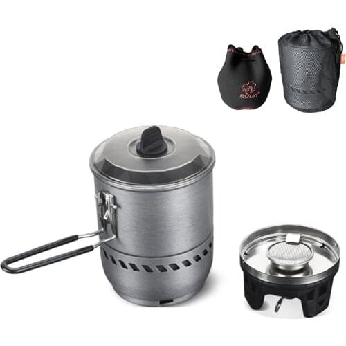 BULIN Outdoor Camping Gas Stove 2100W Cooking Gas Stove With Heat Exchanger Pot Carry Bag Portable Gas Burners for Hiking