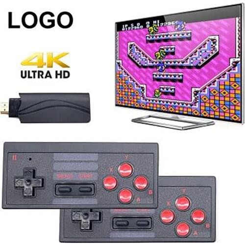 4K HD Video Game Console Built in 628 Classic Games Mini Retro Console Wireless Controller Output Dual Players