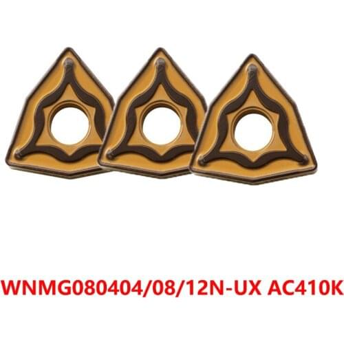 WNMG080404 WNMG080408 WNMG080412 N-UX AC410K Carbide Inserts WNMG 080404 080408 080412 Lathe Cutter Turning CNC 100% Original
