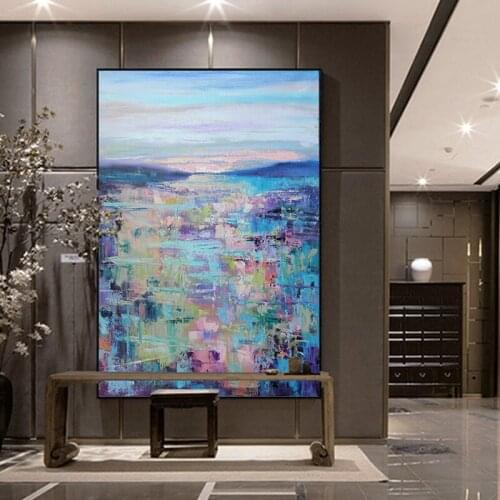 Pure hand-painted Oil Painting Home Decoration Eye In The Sky Abstract Paintings Entrance Hallway Corridor E Hall Oversized Mura