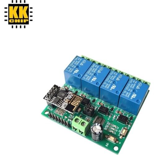 5v ESP8266 ESP-01 4 Channel WiFi Relay Module For IOT Smart Home Phone APP Controller Onboard ESP01