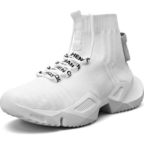 Off-Bound Men Sport Shoes Chunky Knit Running Shoes Breathable Casual Sneakers Male Light Trainers Men Walking Tennis Shoes 47