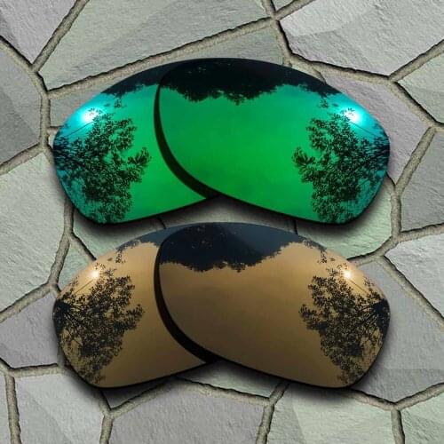 Jade Green&Bronze Copper Sunglasses Polarized Replacement Lenses for Pit Bull