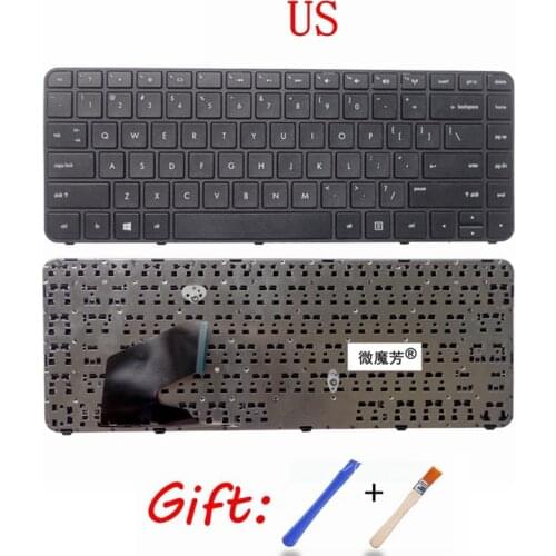 New English laptop Keyboard for HP 14-B TPN-Q113 Q115 Sleekbook 14-B019US 14-B004TX B005TX B006TX With Frame US Layout
