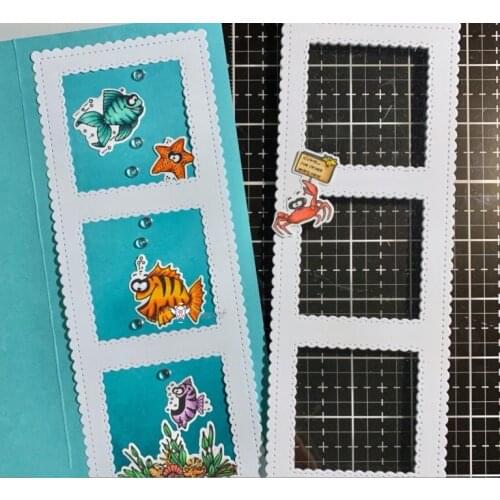 New Wave photo frame card metal Cutting Dies Stencils DIY Scrapbooking Paper/photo Cards Embossing Dies
