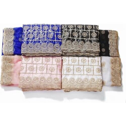 New Arrival African Net Lace Bazin Riche Fabric With Stones Embroidery French Basin Riche Nigerian Material Wedding Party 7Yards