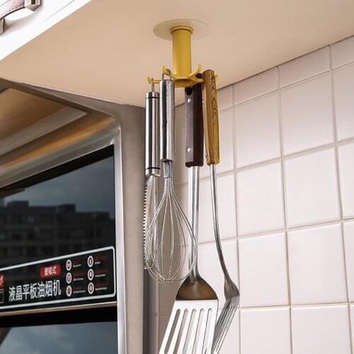 New Arrival Kitchen Cutlery Organizer Kitchen Accessories Storage Rack 360 Degrees Rotated Kitchen Hooks Shelf Dish Drainer