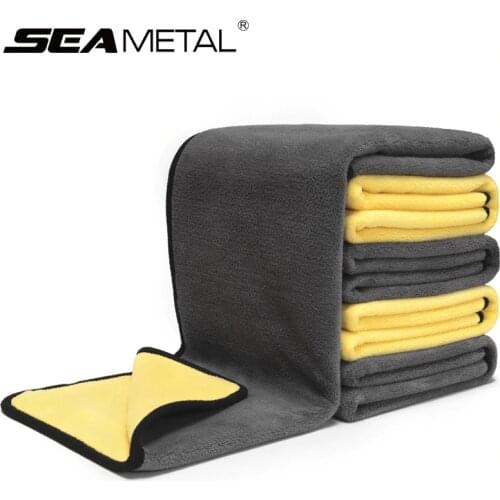 40x80cm Thick Plush Microfiber Towel Car Wash Accessories Super Absorbent Car Cleaning Detailing Cloth Auto Care Drying Towels